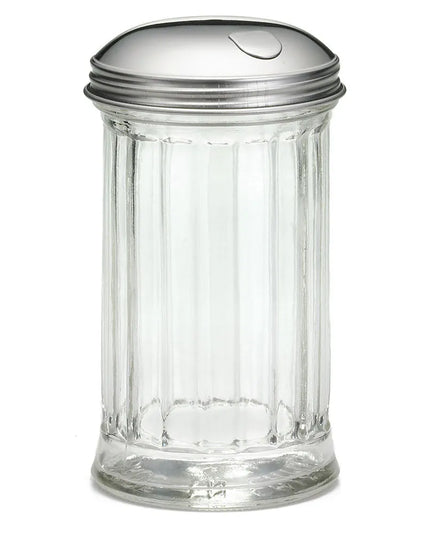 Bình Rót Đường Tablecraft 57S Thủy Tinh Khía Nắp Inox Lật Hông 355 ml (Bộ 12)
