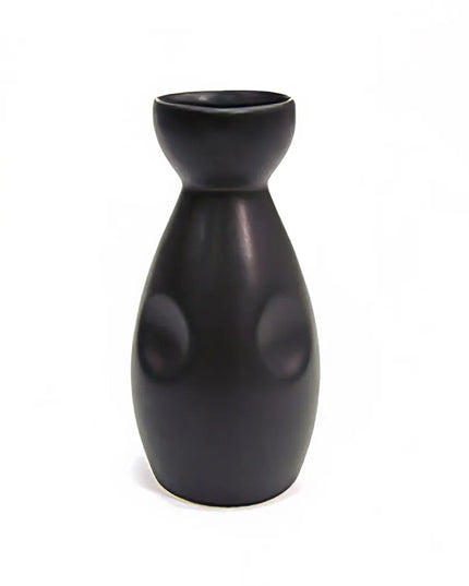 Bình Sake Kiểu Nhật CAC 666-WP-BLK 180 ml - Gốm, Đen