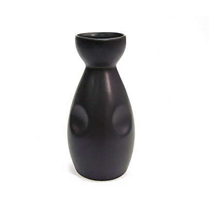 Bình Sake Kiểu Nhật CAC 666-WP-BLK 180 ml - Gốm, Đen