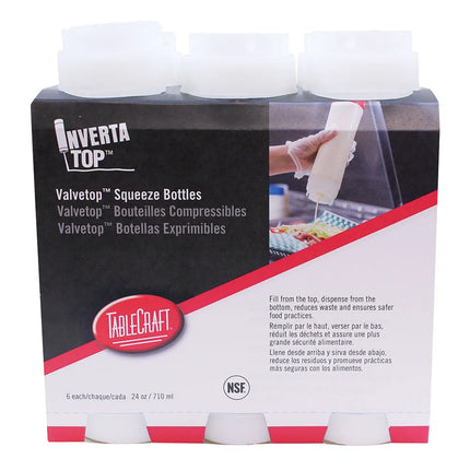 Bình Squeeze Hai Chiều Tablecraft C24SV 710 ml Nắp Van ValveTop Miệng 63mm