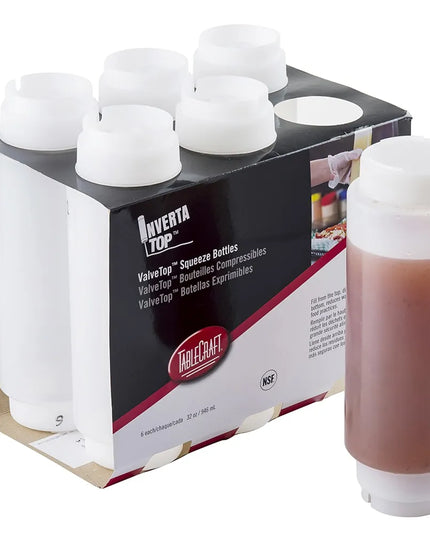 Bình Squeeze Invertatop Tablecraft C32SV 946 ml Polyethylene Trong Suốt