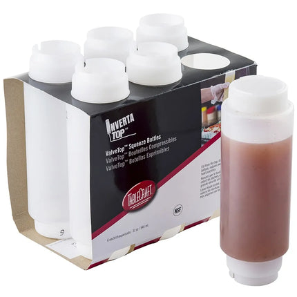 Bình Squeeze Invertatop Tablecraft C32SV 946 ml Polyethylene Trong Suốt