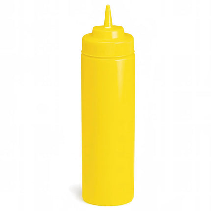 Bình Squeeze Miệng Rộng Tablecraft 11253M 355 ml Màu Vàng Mù Tạt Đầu Côn Tiêu Chuẩn