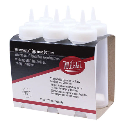 Bình Squeeze Miệng Rộng Tablecraft C11253C 355 ml Trong Suốt