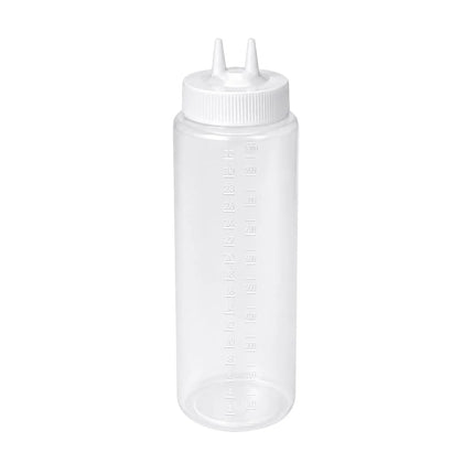 Bình Squeeze Miệng Rộng Vollrath 2332-13 946 ml Đầu Đôi - Trong Suốt