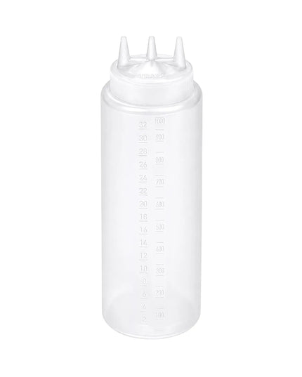 Bình Squeeze Miệng Rộng Vollrath 3332-13 946 ml, Nắp Trong, Trong Suốt
