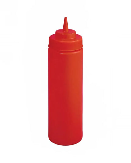 Bình Squeeze Miệng Rộng Winco PSW-24R 710 ml, Nhựa, Đỏ
