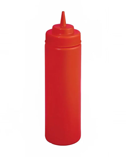 Bình Squeeze Nhựa Winco PSW-16R 473 ml Miệng Rộng Màu Đỏ