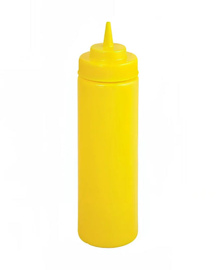 Bình Squeeze Nhựa Winco PSW-16Y 473 ml Miệng Rộng Màu Vàng