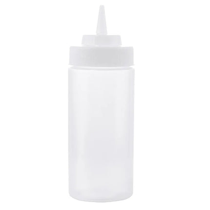 Bình Squeeze Tablecraft 11663C 473 ml, Đầu Côn Tự Nhiên, Polyethylene, Trong Suốt