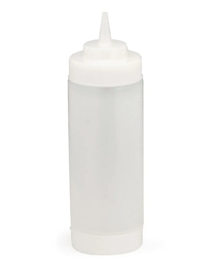 Bình Squeeze Tablecraft 11663CF Miệng Rộng 2 Chiều 473 ml - Đầu Côn, Thân Tự Nhiên