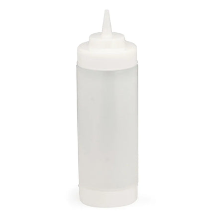 Bình Squeeze Tablecraft 11663CF Miệng Rộng 2 Chiều 473 ml - Đầu Côn, Thân Tự Nhiên