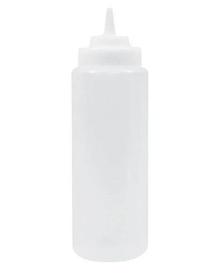 Bình Squeeze Tablecraft 23363C 946 ml, Polyethylene Mềm, Tự Nhiên, Đầu Côn Rộng