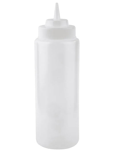 Bình Squeeze Tablecraft 3263C 946 ml, Đầu Côn Tự Nhiên, Polyethylene, Trong Suốt