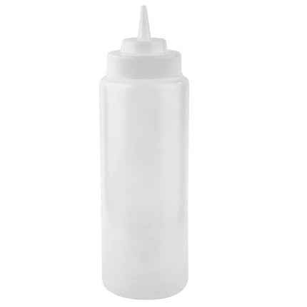 Bình Squeeze Tablecraft 3263C 946 ml, Đầu Côn Tự Nhiên, Polyethylene, Trong Suốt