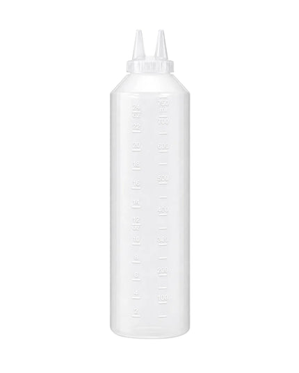 Bình Squeeze Vollrath 2224-13 710 ml Đầu Đôi - Trong Suốt Nắp Trong