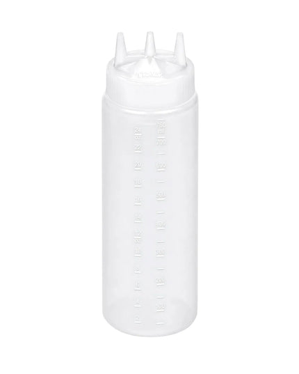 Bình Squeeze Vollrath 3324-13 710 ml Miệng Rộng Trong Suốt Nắp Trong