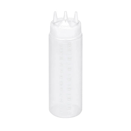 Bình Squeeze Vollrath 3324-13 710 ml Miệng Rộng Trong Suốt Nắp Trong