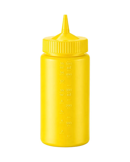 Bình Squeeze Vollrath 4916-08 Miệng Rộng 473 ml - Nắp Vàng, Thân Vàng
