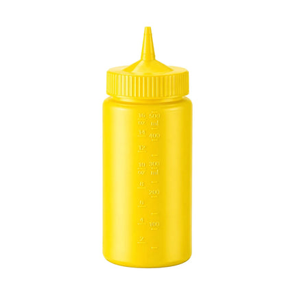 Bình Squeeze Vollrath 4916-08 Miệng Rộng 473 ml - Nắp Vàng, Thân Vàng
