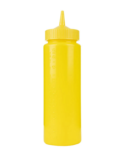 Bình Squeeze Vollrath 4924-08 710 ml Miệng Rộng Màu Vàng Nắp Vàng