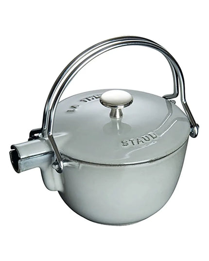 Bình Trà Tròn Staub 1004028 Gang Tráng Men Màu Xám Graphite 946 ml