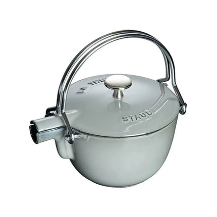Bình Trà Tròn Staub 1004028 Gang Tráng Men Màu Xám Graphite 946 ml