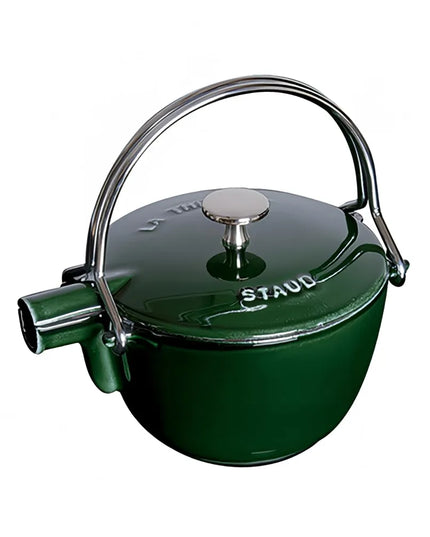Bình Trà Tròn Staub 1004032 Gang Tráng Men Màu Xanh Lá 946 ml
