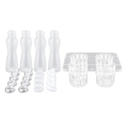 Bộ 25 Chai Đựng Sốt Salad/Nước Ép GET SDB-32-PC-SET - Nhựa Polycarbonate, Trong Suốt