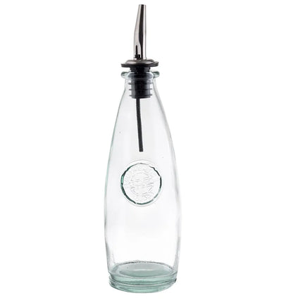 Bộ Bình Đựng Dầu Giấm Tablecraft 6619 355 ml Nắp Inox - Thủy Tinh, Xanh Lá Nhạt