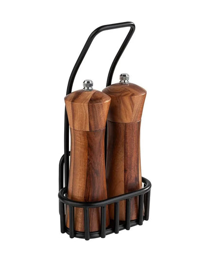 Bộ Cối Xay Muối & Tiêu Libbey APS40416 Gỗ Beech Đức Màu Nâu 24.1 cm