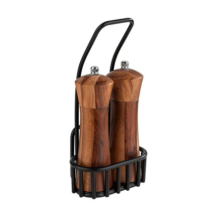 Bộ Cối Xay Muối & Tiêu Libbey APS40416 Gỗ Beech Đức Màu Nâu 24.1 cm