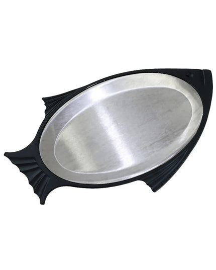 Bộ Đĩa Cá Service Ideas FP1BLAC Khay Nhôm, Cỡ Nhỏ, Xếp Chồng Được