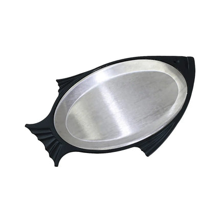 Bộ Đĩa Cá Service Ideas FP1BLAC Khay Nhôm, Cỡ Nhỏ, Xếp Chồng Được