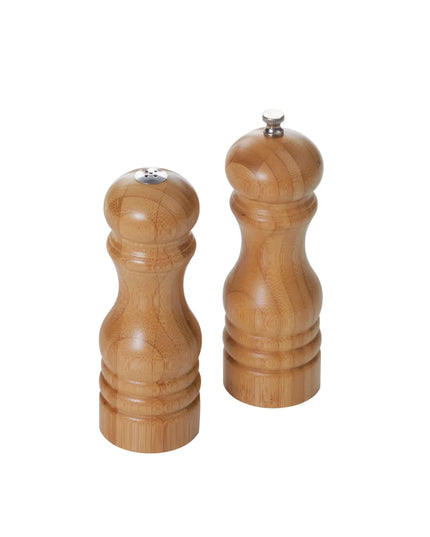 Bộ Hũ Muối & Cối Xay Tiêu American Metalcraft PMSBA62 Gỗ Tre Màu Nâu 15.2 cm