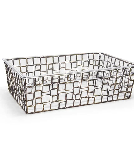 Bộ Khung Đá/Khay Đá Chữ Nhật Front Of The House BHO059GOI20 52.7 x 32.4 x 15.2 cm, Sắt, Đồng