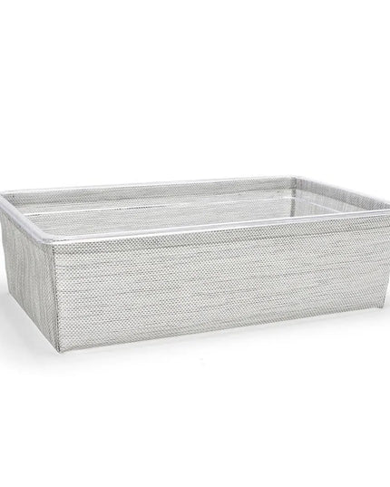 Bộ Khung Đá/Khay Đá Chữ Nhật Front Of The House BHO131GYV21 52.7 x 32.4 x 14.6 cm, Vinyl Dệt, Lưới Xám