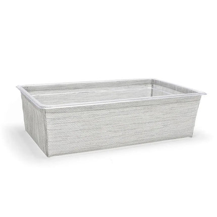 Bộ Khung Đá/Khay Đá Chữ Nhật Front Of The House BHO131GYV21 52.7 x 32.4 x 14.6 cm, Vinyl Dệt, Lưới Xám