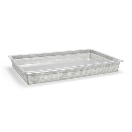 Bộ Khung Đá/Khay Đá Chữ Nhật Front Of The House BHO132GYV21 52.7 x 32.4 x 6.4 cm, Vinyl Dệt, Lưới Xám