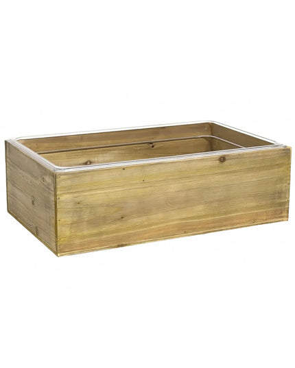 Bộ Khung Đá/Khay Đá Chữ Nhật Front Of The House BHO150NAW20 52.7 x 32.4 x 16.5 cm, Gỗ Rustic