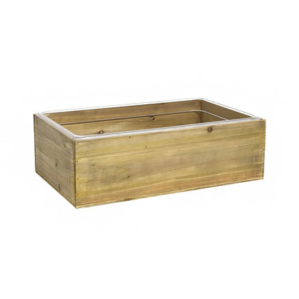 Bộ Khung Đá/Khay Đá Chữ Nhật Front Of The House BHO150NAW20 52.7 x 32.4 x 16.5 cm, Gỗ Rustic