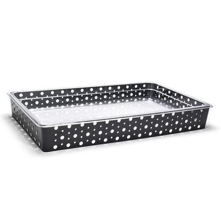 Bộ Khung Đựng Đá Hình Chữ Nhật Front of the House BHO071BKI20 - 52.7 cm x 32.4 cm x 7 cm, Gang, Bề Mặt Nhám Đen