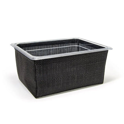 Bộ Khung Đựng Đá Hình Chữ Nhật Front of the House BHO135BKV21 - 31.8 cm x 26.7 cm x 14.6 cm, Nhựa Dệt, Đen