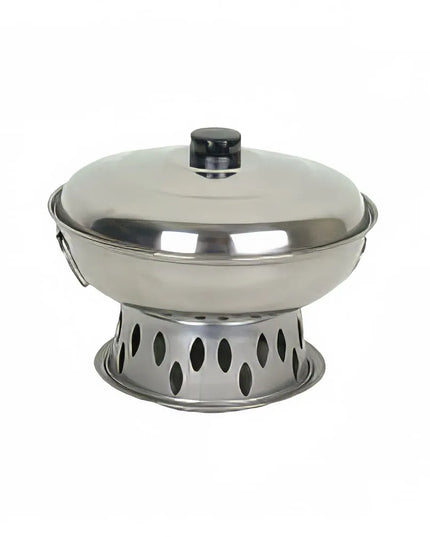 Bộ Nồi Hâm Chảo Tròn Thunder Group SLAL03A 25.4 cm - Thép Không Gỉ