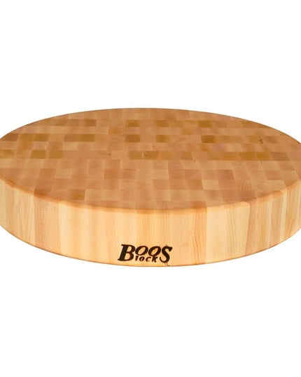 Bộ Quà Tặng Thớt Gỗ Phong Cứng John Boos CCB183-R-H 45.7 x 45.7 x 7.6 cm, Tay Cầm Inox