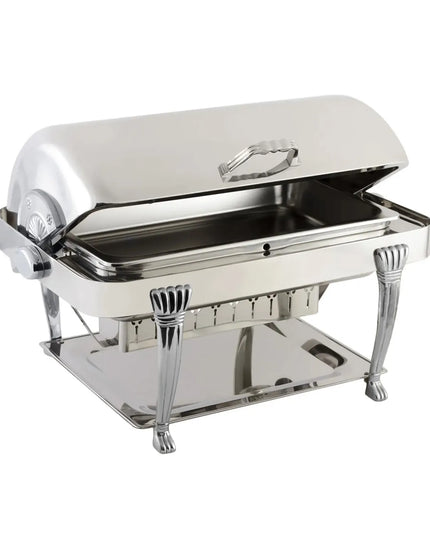 Bon Chef 12040CH Full Size Chafer w/ Roll-top Lid & Chafing Fuel Heat