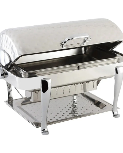 Bon Chef 19040CHH Full Size Chafer w/ Roll-top Lid & Chafing Fuel Heat