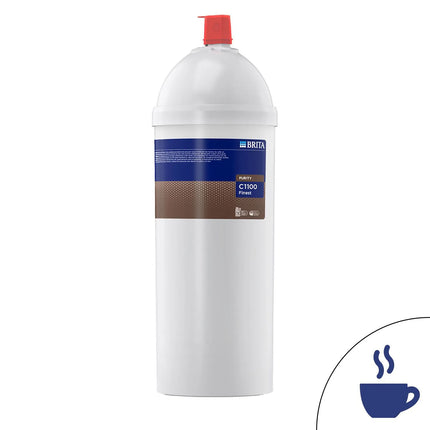 BRITA | Commercial PURITY Finest C1100 Water Filter Cartridge – Espresso Machines – 6,000 L @10°dH – 0% Bypass – Stable Gold‑brown Crema