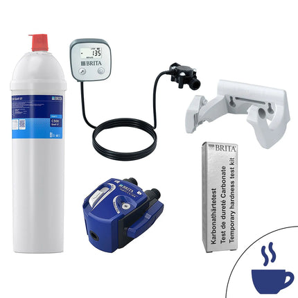 BRITA | PURITY C500 Quell ST Water Filter Starter Kit – Coffee & Vending - FlowMeter - 0–70% Bypass