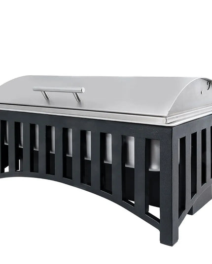 Cal-Mil 1368-13 Full Size Chafer w/ Roll-top Lid & Chafing Fuel Heat